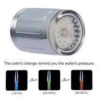 2017 Water Glow Automatically 3 Colors Changing LED Light Kitchen Bathroom Faucet Temperature Control TE shower Head