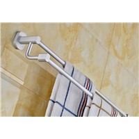 Bathroom Accessory Towel Bar Space Aluminum Double Pole Towel Rack Bathroom Wall Mounted Towel Bars TR1025