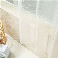 1.8*1.8m Shower Curtain Moldproof Waterproof 3D Thickened Bathroom Bath Shower Curtain Eco-friendly White Bathroom Products