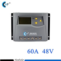 60A PWM Solar Charge Controller 60 Amps Solar Charger Controller  for 48V Battery SK6048D Solar Panel