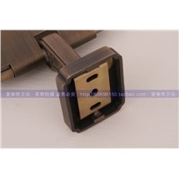 European British antique 100% copper paper holder toilet paper holder washroom tissue box rolls bathroom hardware accessories