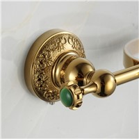 Luxury Gold plated finish toilet brush holder with Ceramic cup/ household products bath decoration bathroom accessories