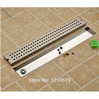 Newly Stainless Steel Nickel Brushed Floor Drain Shower Strainer 70*10cm Bathroom Balcony Floor Filler