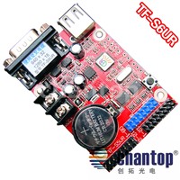 free ship TF-S6UR USB and RS232 port led control card single/dual color 1280*16pixels p10 module led asynchronous controller