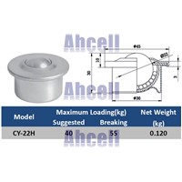 CY-22H-NS Plastic ball steel Shell Ball transfer unit,30kgs / 40kgs load capacity conveyor transfer roller