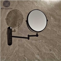 Bathroom Magnifying Mirror Extending Wall Mounted Double Side Round Folding Make Up Shaving Mirror