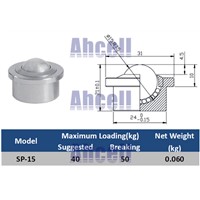 SP-15-SS Heavy Ball transfer unit in full SUS#304 Stainless Steel corrosion-resistance