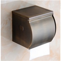 High quality antique total copper hotel paper holder bathroom tissue box waterproof home toilet paper box toilet paper box