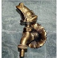 Decorative outdoor faucet rural animal shape garden Bibcock with antique bronze Frog tap for washing mop