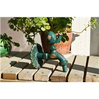 Decorative outdoor faucets Wall mounted rural animal garden Bibcock with antique bronze snail tap
