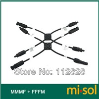 10 pair of MC4 Y Branch 3M1F/3F1M Solar PV Connector Parallel for 3 solar panels