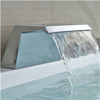 Luxury Waterfall Bathroom Spout Deck Mount Brass Bath Tub Faucet Accessory Replace Spout