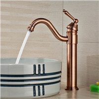 Good Quality One Hole Mixer Tap Bathroom Vessel Sink Water Faucet Antique Bronze Deck Mounted