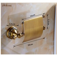 High Quality antique toilet paper holder copper paper towel holder roll tissue box bathroom hardware luxury paper roll holder