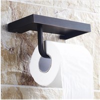 High Quality black oil toilet paper holder copper paper towel holder roll tissue box bathroom hardware luxury paper roll holder