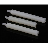 100pcs M4*25+6 mm Hexagon nylon column Single head isolation column support interval column Nylon plastic sticks