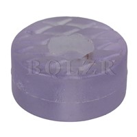 BQLZR 20x Rubber Round Furniture Floor Protectors Feet Covers Transparent 16.6m Dia
