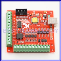 4 Axis USB Motion Controller  Interface Board  MACH3 system PWM control 100KHz , support Win XP,  Win 7,  Win 8