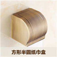 Solid thickening and full copper European antique sealed waterproof toilet paper box toilet paper towel box paper towel rack
