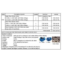 Shipping to Guangzhou city YC100L-4 1pc YC112M-4 1pc Y90L-4 1pc Y100L1-4 1pc 220V/50Hz rotor stator frame 1set