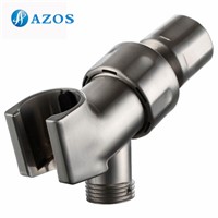 Adjustable Hand Shower Arm Mount with 1/2 IPS Swivel Ball Connector Universal Showering Component Chrome/Brushed Nickel HSZ002