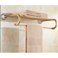 total brass bronze finished Bath Towel bar Europe style bathroom double level towel rack,bathroom accessories