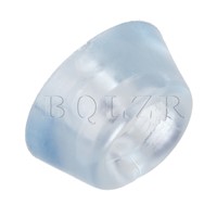 BQLZR 10pcs Furniture Cabinet Round Conical Clear Silica Gel Feet Bumper Pads Covers