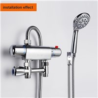 Exposed thermostatic mixer valve bathroom shower faucet constant temperature shower sets HH-01