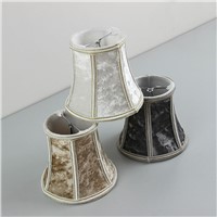 Light DIY High Quality White Brown Gray 3 Color Flannel lampshades, glass chandelier lamp shades, Clip On