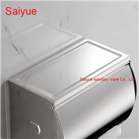 Luxury Wide Toilet Paper Holder Box SUS 304 Stainless Steel WC Cover Roll Tissue Rack Shelf  Bathroom Banheiro Accessories