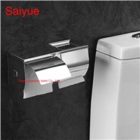 Wide Stainless Steel 304 wall Mounted Bathroom Accessories Toilet Paper Phone Holder With Ashtray Tissue Roll porte-papier Box