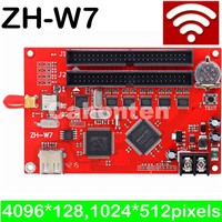 ZH-W7 WIFI led controller card 2048*256 pixels asynchronous system led control card for single ,dual,full color led screen sign