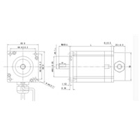 Hybird Stepper Servo Drive 2HSS86H+86J18156EC-1000 Motor with 3m Eencoder Line 12N.M