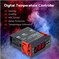 10A 12V Digital Temperature Controller Thermocouple with Sensor LCD Mini Temperature Controller -40~120 Celsius Degree