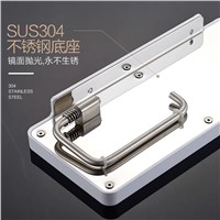 stainless steel 304 paper holder with hook bathroom holder plate with cloth hook,Roll Holder,Tissue Holder With Cover