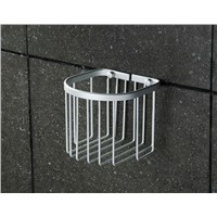 Space Aluminum Roll Toilet Paper Holder Basket Towel Rack
