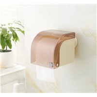 Toilet Paper Towel Box Creative Suction Cup Paper Towel Holder Toilet Bathroom Waterproof Toilet Paper Box
