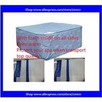 Best quality hot tub thermal Cover bag with foam inisde fit spa Size not more than 213x213x90cm Esp  for Scandinavian Regions