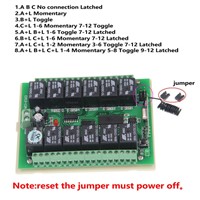 3000M Long Range DC 12V 24V 12 CH 12CH RF Wireless Remote Control Switch System,315/433.92 Mhz,Transmitter + Receiver