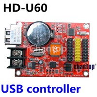 HD-U60 U-disk led screen controller 512*32pixels USB wireless led control card for led scrolling message display sign board