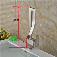 Classic Waterfall Bathroom Faucet Single Handle Mixer Deck Mounted Basin Sink Faucet Tap 3-model for choice