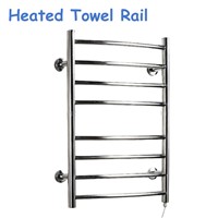 1pc 80W Heated Towel Rail Holder Bathroom AccessoriesTowel Rack Stainless Steel ElectricTowel Warmer Towel Dryer 80w