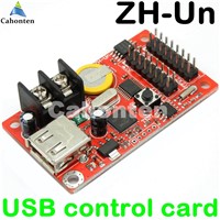 Free ship ZH-Un USB led control card 320*32 pixels U disk led controller for P10 advertising led text display panel drive board