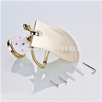 New Gold Toilet Paper Holder with diamond,Roll Holder,Tissue Holder,Bathroom Accessories Products 9036T