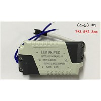 LED driver  AC 85- 265V 300mA ( 4 -5 )*1W  Power Supply Transformer Ballast for Canister Light Spotlight Ceiling lamp LED