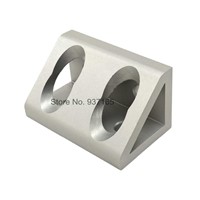 4 hole Inside Guesset Corner Angle L Brackets Fastener Fitting Round Hole for 3060 30x60 Aluminum Profile Extrusion 3060