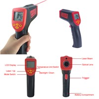 Handheld Digital Infrared IR Thermometer Temperature Tester Pyrometer termometro digitale thermometre estacion metereologica