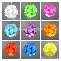 30pcs IQ Puzzle Creative Jigsaw Bar Decor Light Lamp Shade Lampshade Design Size S Decoration 7 colors