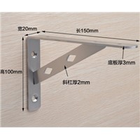 1Pair(2 PCS)/LOT 6&amp;amp;quot; 150mm Stainless Steel Shelf  Bracket  Support With Screws Detachable Hanging Support