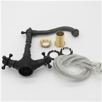 Luxury High Lever Black Oil Rubbed Bronze Finish Bathroom Basin&amp;amp;amp;Sink Mixer Tap Waterfall Faucet basin mixerB3213